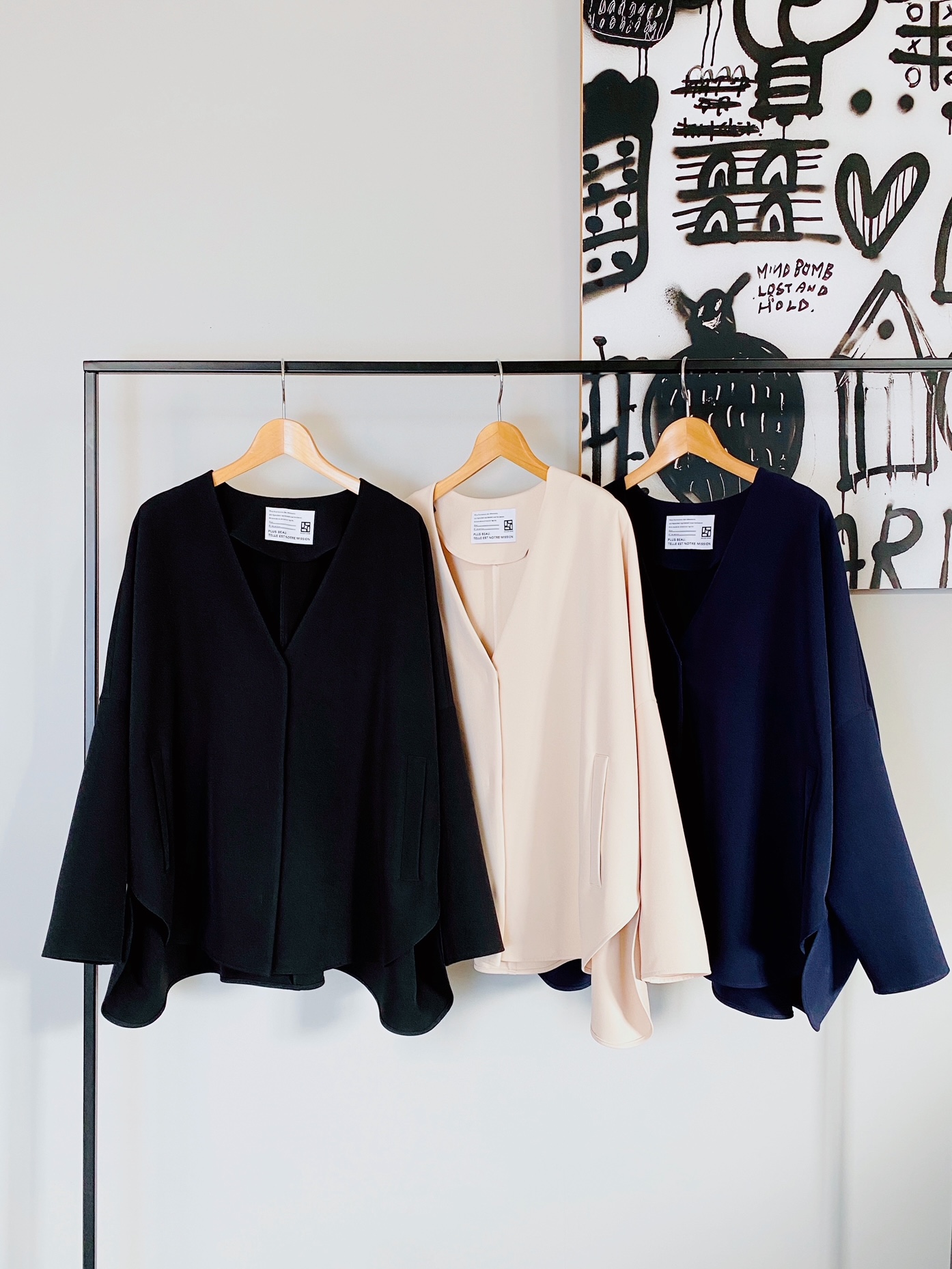 SELECT(セレクト)　ビッグシルエットノーカラージャケット《SET UPアイテム》