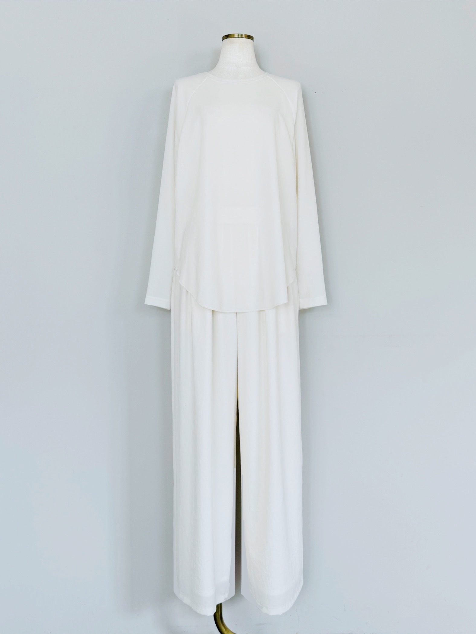 SELECT(セレクト)　ストレッチジョーゼットワイドパンツ《SET UPアイテム》