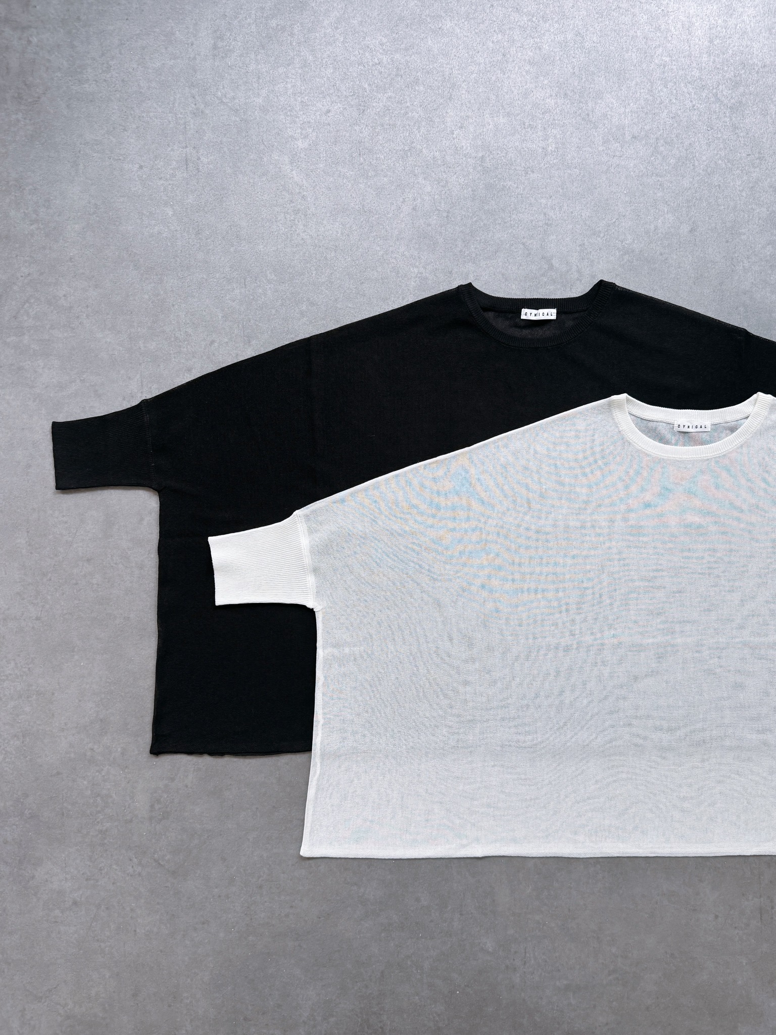 SELECT(セレクト)　メッシュニットワイドプルオーバー