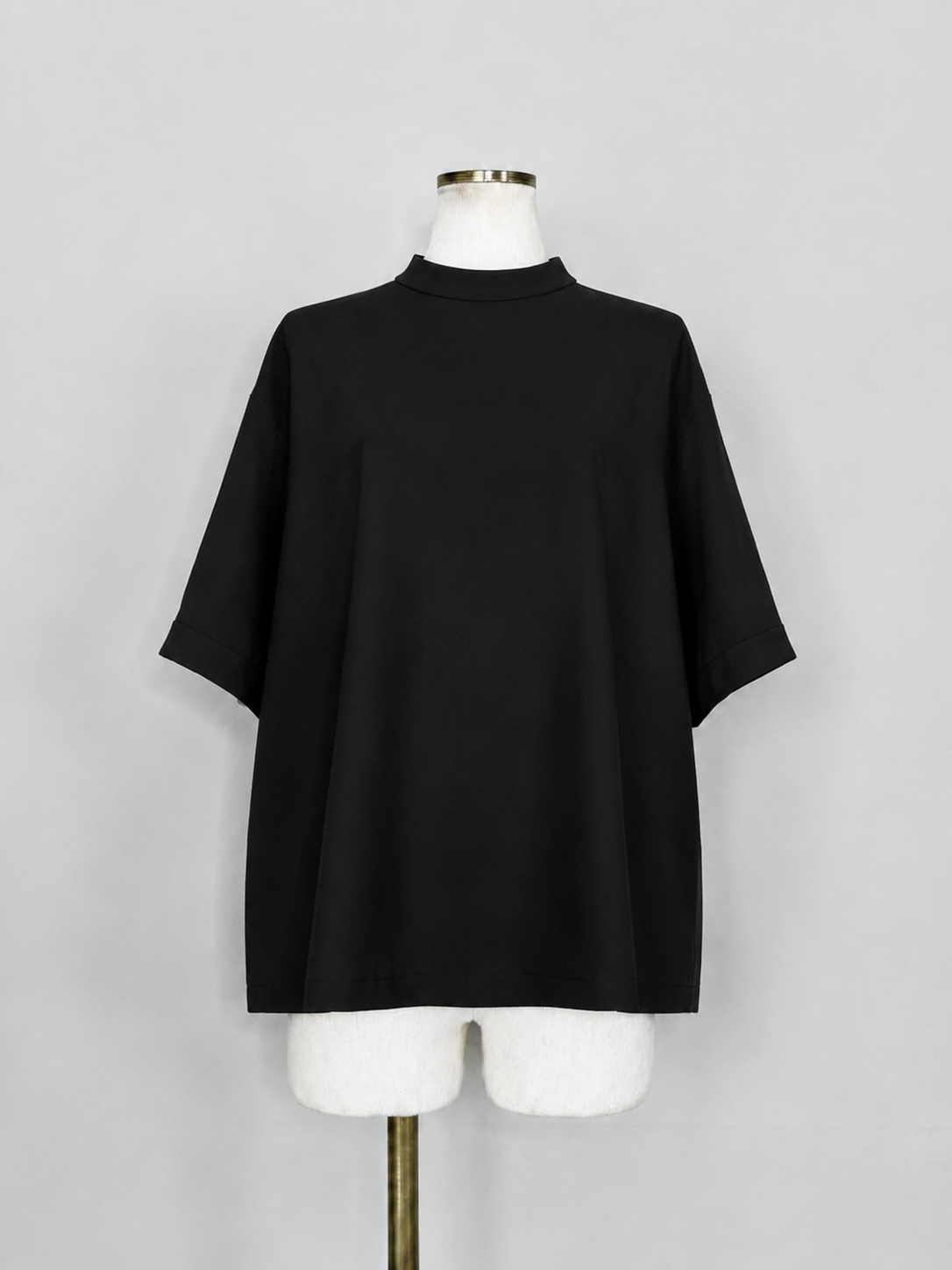 SELECT(セレクト)　スタンドカラーバックタックジョーゼットブラウス《SET UPアイテム》