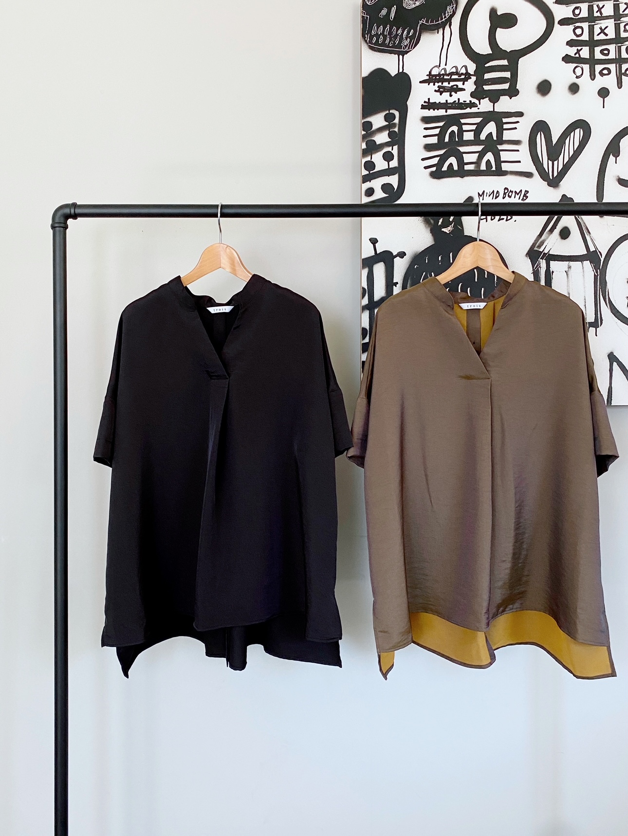 SELECT(セレクト)　シャンブレースキッパーブラウス《SET UPアイテム》